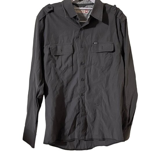 sovereigne codes shacket size Medium gray double pocket - Picture 1 of 7